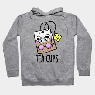 Tea Cups Funny Bra Puns Hoodie